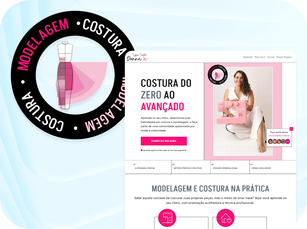 Amostra identidade visual Espaço Donna A